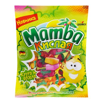 Жувальні цукерки Mamba кислі 70 г (4014400930818) VZ000071047F фото