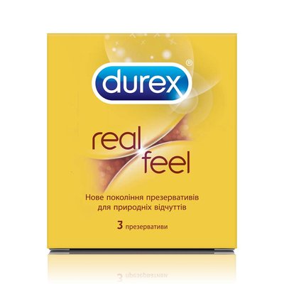 Презервативы из синтетического латекса с силиконовой смазкой Durex Real Feel (натуральные ощущения) Из шт.(5052197026689) VZВ00141717NF фото