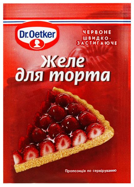 Желе Dr.Oetker Красное 9 г (5941132002188) VZ000027871F фото