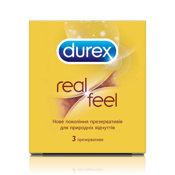 Презервативы из синтетического латекса с силиконовой смазкой Durex Real Feel (натуральные ощущения) Из шт.(5052197026689) VZВ00141717NF фото