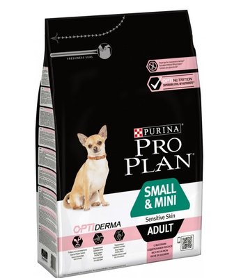 Сухий корм PRO PLAN Small&Mini Adult Sensitive для дорослих собак дрібних порід з чутливою шкірою, з лососем 3 кг (7613035114890) VZ000029978F фото