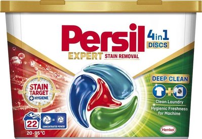 Диски для стирки Persil 4in1 Expert Stain Removal Deep Clean 22 шт (9000101801385) VZВ00312900NF фото