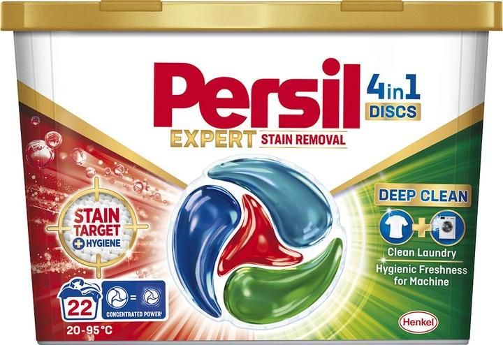 Диски для стирки Persil 4in1 Expert Stain Removal Deep Clean 22 шт (9000101801385) VZВ00312900NF фото