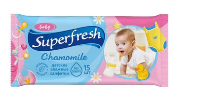 Влажные салфетки Superfresh для детей и мам 15 шт (4820048484008) VZВ00297278NF фото