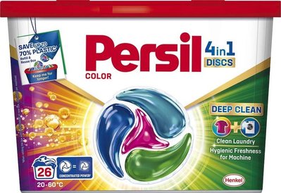 Диски для стирки Persil 4in1 Discs Color Deep Clean 26 шт (9000101800043) VZВ00312901NF фото