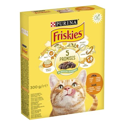 Сухой корм Purina Friskies для кошек с курицей и овощами 300 г.(7613031868247) VZ000071548F фото