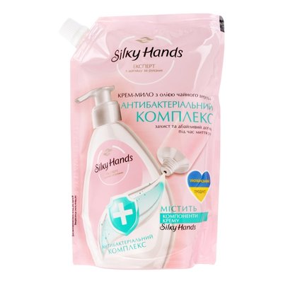 Крем - мыло жидкое Silky Hands Антибактериальный комплекс 460 мл (8720633006522) VZВ00307380NF фото