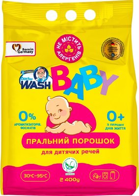 Порошок для прання Doctor Wash Baby для дитячого одягу 2.4 кг (4260637722034) VZВ00299540NF фото