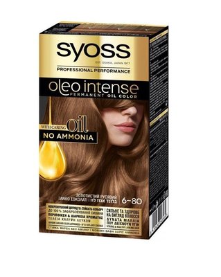 Фарба для волосся SYOSS Oleo Intense 6-80 Золотистий русявий 115 мл (9000100840897) VZВ00038663NF фото