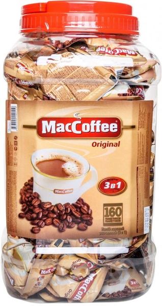 Кофейный напиток MacCoffee 3в1 Банка 160шт*20г (8887290140119) VZ000007946F фото