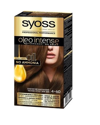 Краска для волос SYOSS Oleo Intense 4-60 Золотистый каштановый 115 мл (9000100814911) VZВ00038664NF фото