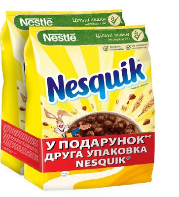 Набор готовых сухих завтраков Nesquik 225 г х 2 шт (8445290922007) VZ000077173F фото