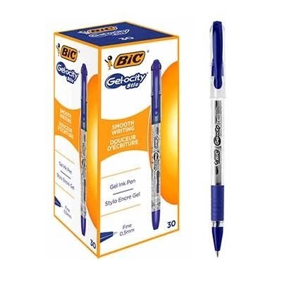 Ручка BIC GEL синя 30шт(3086123546349) VZВ00294252NF фото