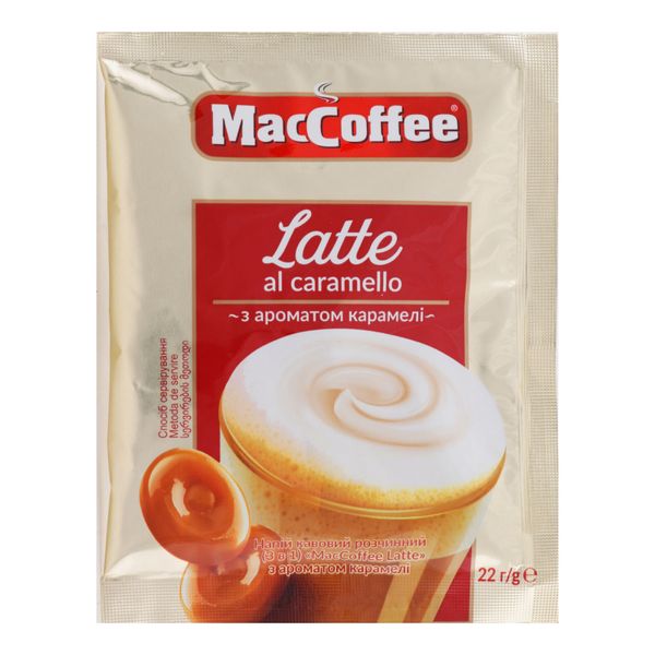 Кофейный напиток MacCoffee Лате 3в1 20шт*22г (8887290146227) VZ000071745F фото