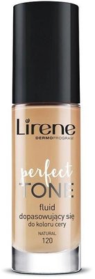 Тональная основа флюид Lirene Perfect Tone подстраивается под цвет кожи 120 Natural 30 мл (5900717621114) VZВ00303446NF фото