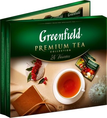 Набір чаю пакетований Greenfield Premium tea Collection 24 види 96 шт (4823096806105) VZ000016573F фото