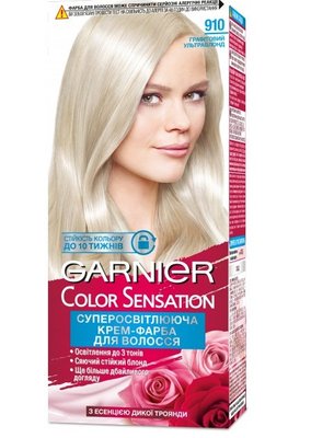 Краска для волос Garnier Color Sensation 910 Графитовый-ультраблонд 110 мл (3600541929845) VZВ00028218NF фото