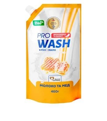 Крем-мыло жидкое Pro Wash Молоко и мед 460г (4262396140265) VZВ00300005NF фото