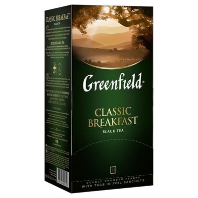 Чай Greenfield Classic Breakfast пакетированный 25 х 2 г (4823096801285) VZ000025314F фото