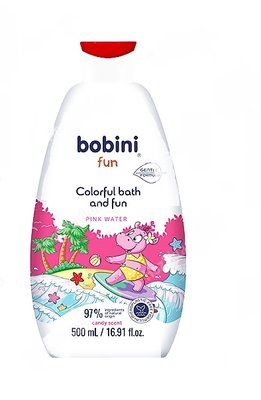 Лосьйон для ванни та гель для миття тіла Bobini Fun Рожева вода (5900931033441) VZ000077199F фото