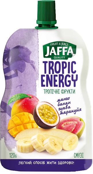 Смузи Jaffa Tropic Energy Манго-банан-гуава-маракуя 120 г (4820192260312) VZ000026190F фото