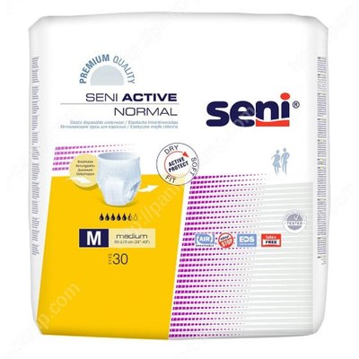 Підгузки-трусики для дорослих Seni Active Normal Medium 30 шт (5900516697495) VZВ00189942NF фото