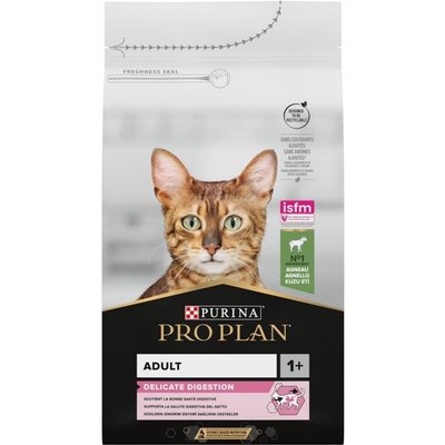 Сухой корм Purina Pro Plan Delicate для кошек с чувствительной кожей, Ягненок 1.5 кг ( 7613035846685) VZ000030286F фото