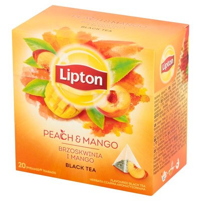 Чай Lipton Peach Mango чорний пакетований 20 шт (4823084201196) VZ000074338F фото