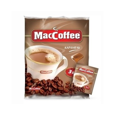 Кавовий напій MacCoffee Карамель 3в1 20шт * 18г (8887290101905) VZ000021289F фото