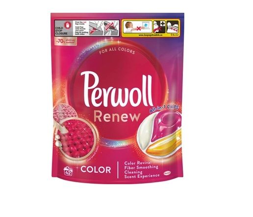 Капсулы для деликатной стирки Perwoll Renew для цветных вещей 42 шт (9000101570557) VZВ00305780NF фото