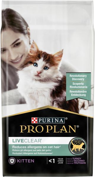 Сухой корм PRO PLAN LiveClear Kitten 