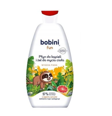 Лосьйон для ванни та гель для миття тіла Bobini Fun Цитрусові 500 мл (5900931033328) VZ000077541F фото
