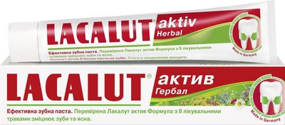 Зубна паста Lacalut Аktiv Herbal 75 мл (4016369692165) VZВ00281808NF фото