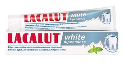 Зубна паста Lacalut White Альпійська м'ята 75 мл (4016369699249) VZВ00283275NF фото