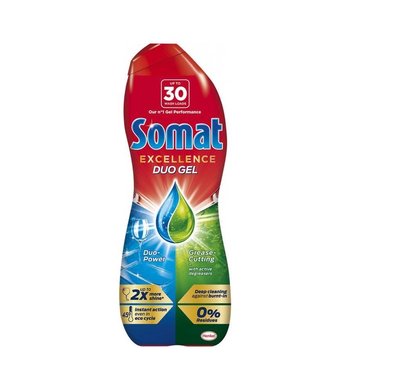 Гель для миття посуду посудомийні машини Somat Excellence Duo Gel Антижир 540 мл (9000101344721) VZВ00286337NF фото