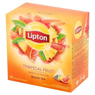 Чай Lipton Tropical Fruit Черный пакетированный 20 шт (8722700140535) VZ000074345F фото