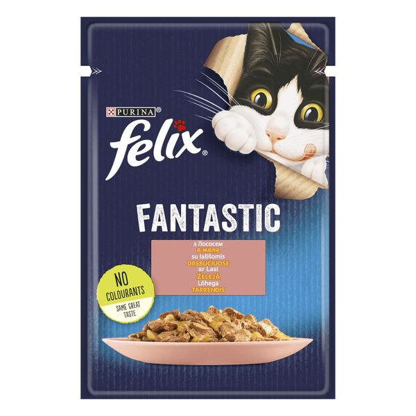 Влажный корм Felix Sensations для кошек с лососем в соусе 85 г (7613039832912) VZ000071586F фото