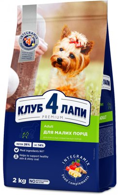 Сухий корм Club 4 Paws Premium для дорослих собак малих порід 2 кг. (4820083909535) VZ000028860F фото