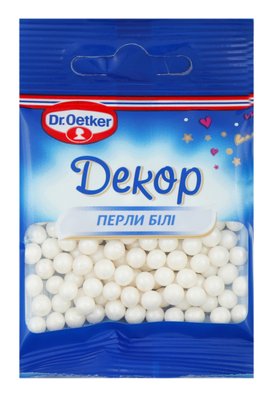 Посыпка Dr. Oetker "Жемчуг белый" 10 г (5907707058646) VZ000027898F фото