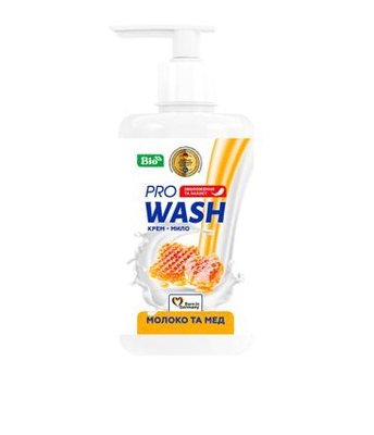 Мыло жидкое Pro Wash Молоко и Мед 470 г (4260637725370) VZВ00300009NF фото