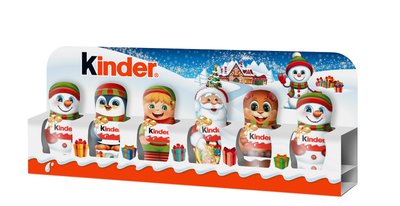 Набір новорічних шоколадних фігурок Kinder 15 г х 6 шт (8000500096017) VZ000049583F фото
