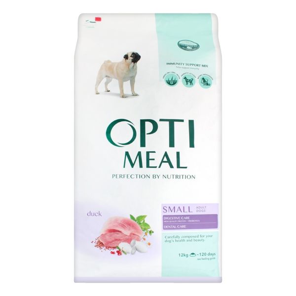 Сухой корм Optimeal для собак малых пород Optimeal со вкусом утки 12 кг (4820083905520) VZ000024654F фото