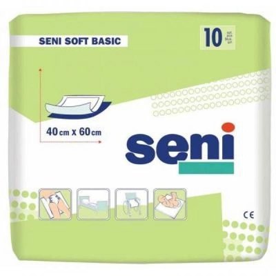 Пеленки для младенцев Seni Soft Basic 40х60 см 10 шт (5900516692445) (181105) VZВ00189898NF фото