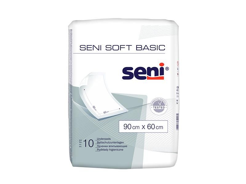 Пеленки для младенцев Seni Soft Basic 60х90 см 10 шт (5900516692469) VZВ00189858NF фото